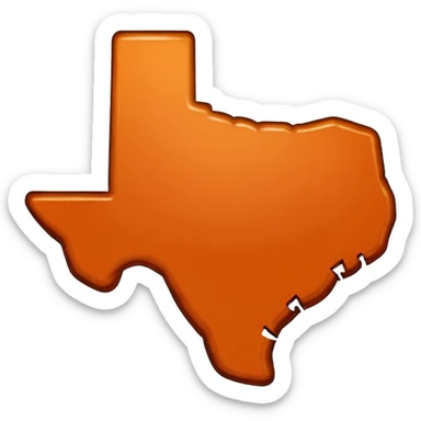 UT texas shape sticker