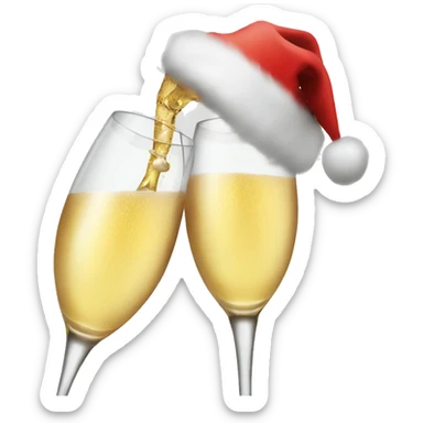 Christmas champagne  sticker