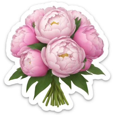 peony bouquet  sticker
