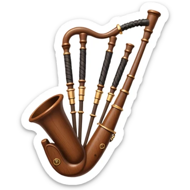 Scottish bagpipes sticker