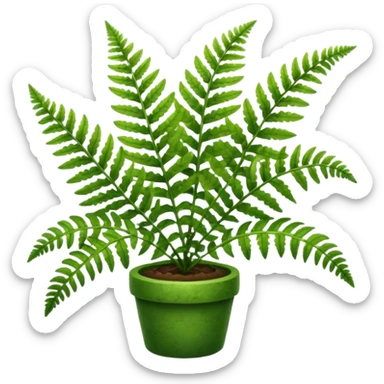 fern plant sticker