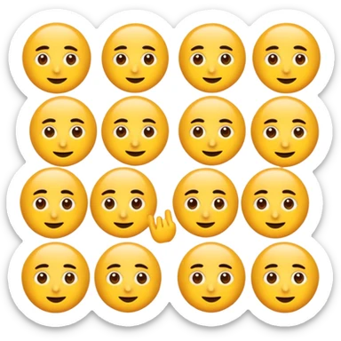 Dil çıkartan kafasında havalı saç olan ve eliyle klas hareketi yapan yüz emojisi sticker