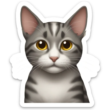 Cat gridding  sticker