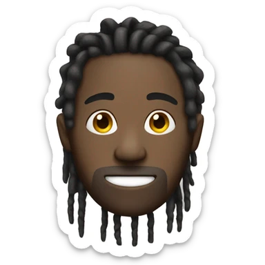 Dude with dreads sticker