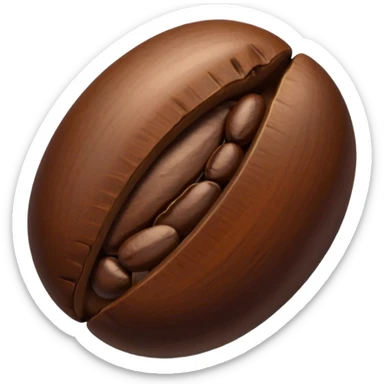singular coffee bean sticker