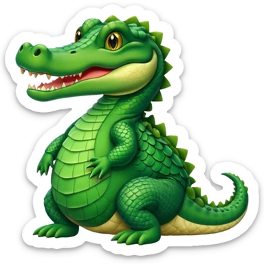 Aligator wearing muslim hat sticker