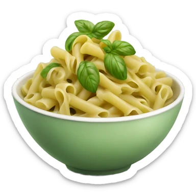 Pesto pasta in a bowl  sticker