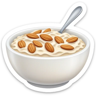Bowl oats yoghurt sticker
