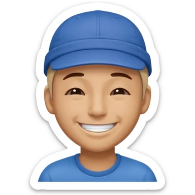 👌😁🧢 Combine these emojis and please, no body, just the head. sticker