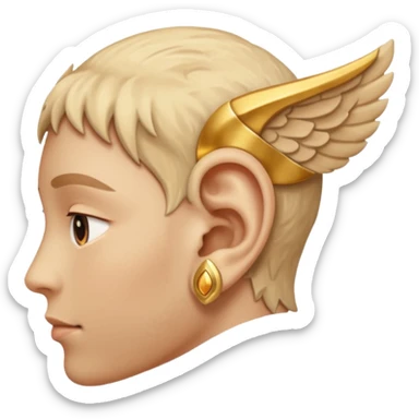 an ear praising God sticker