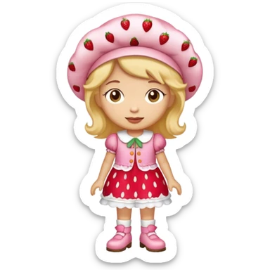 strawberry shortcake  sticker