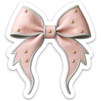 Make the gothic bow pastel colored in a photorealistic style. Keep the background transparent if possible. sticker