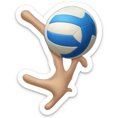 Volleyball spik sticker