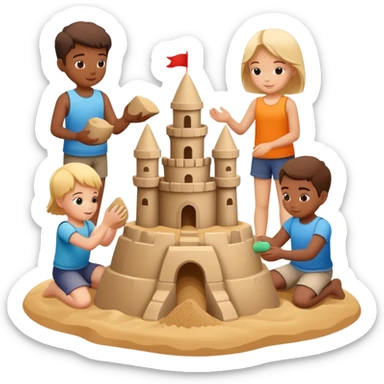  "sand therapy"in kindergarten sticker