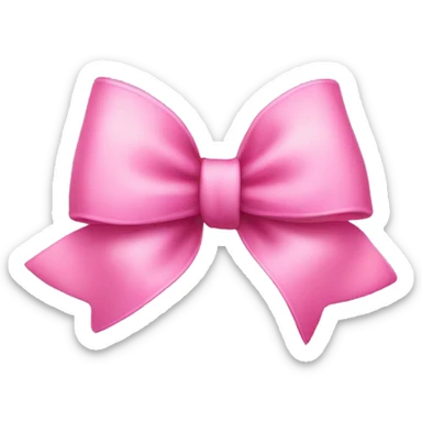 Perfect pink bow sticker