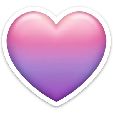 heart with a pastel ombre sticker