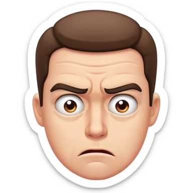 Irritated thinking sticker