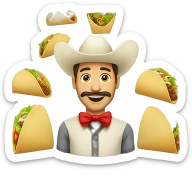 Vendedor tacos sticker