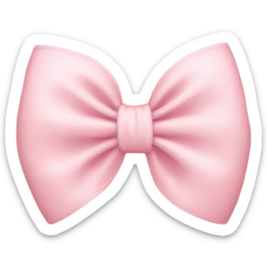 light pink bow on light pink bow sticker