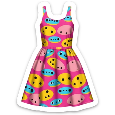 BETSEY JOHNSON STYLE SPAM print dress sticker