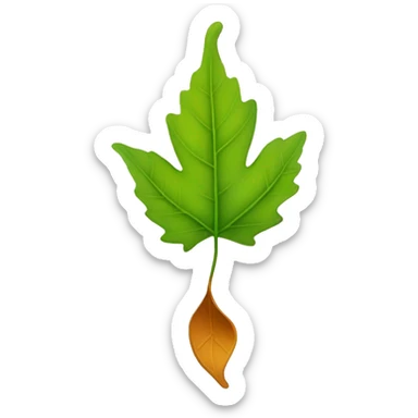 “A leaf falls onto the s’more.” sticker