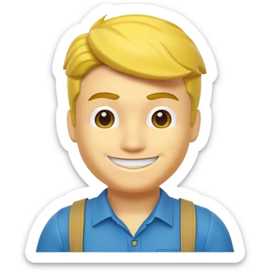 Classic noob Roblox character  sticker