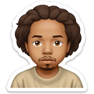 Earl Sweatshirt rapper with his signature stoic expression sticker
