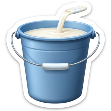 Bucket of milk  sticker