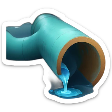Pipe water leak sticker