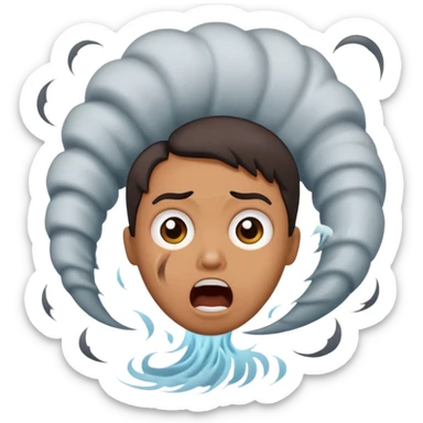 Tornado that sucks up children  sticker