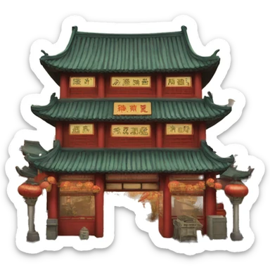 China town  sticker
