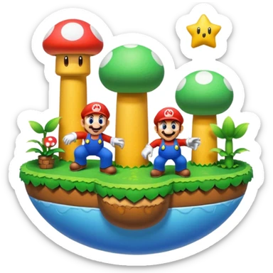 Super Mario world them sticker