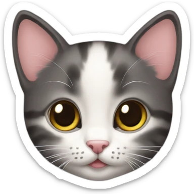 Tender kitten sticker