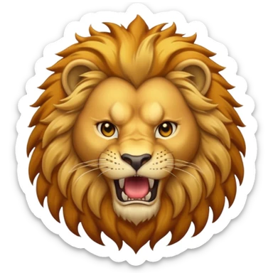 Roaring lion sticker