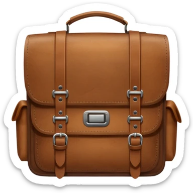 brown school bag sticker