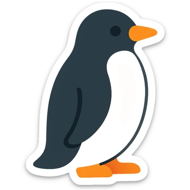 Penguin sticker