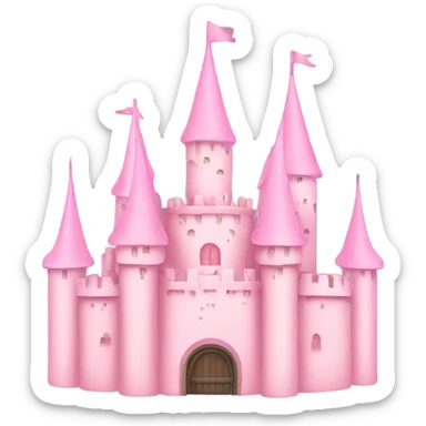 Light pink Castle  sticker