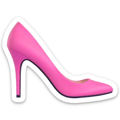 pink high heels sticker