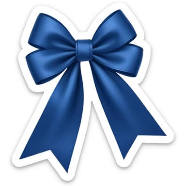 Laço azul escuro sticker