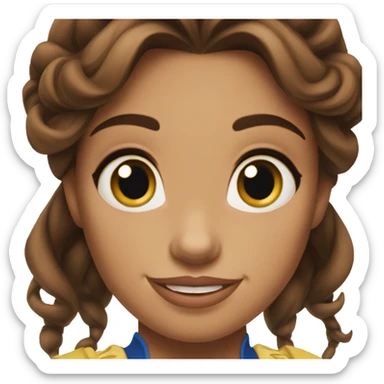 beauty and the beast belle sticker