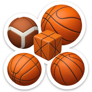 dice football basketball  sticker