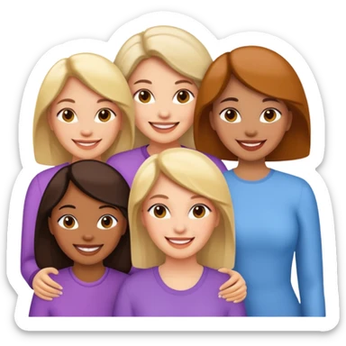 4 ladies sticker