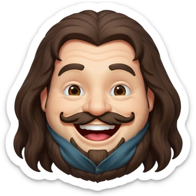 Hagrid laughing sticker