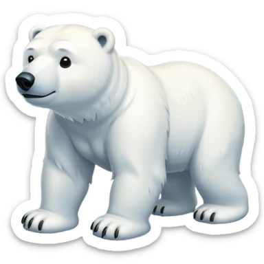 white winter & artic animal (except bear)  sticker
