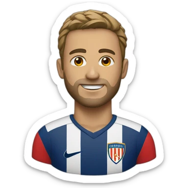 Joueur de foot sticker