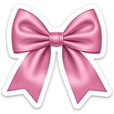 Розовый бантик  sticker