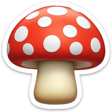 Super Mario mushroom sticker