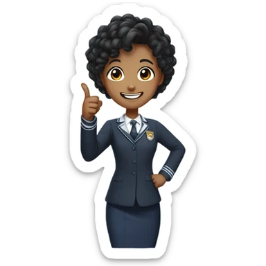 Komi San giving a thumbs up sticker