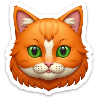 tierno gatito naranja sticker