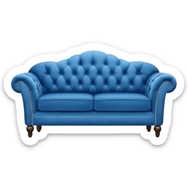 blue sofa sticker